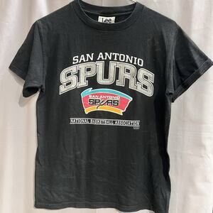 vintage San Antonio Spurs t-shirt In Black Size L NBA Baseball LEE BR2220